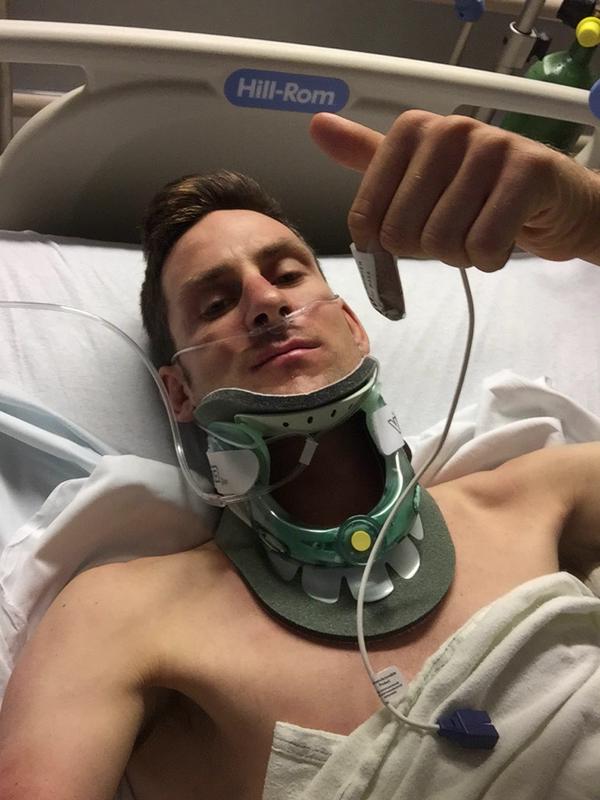 Matt Brammeir no hospital - foto: Twitter