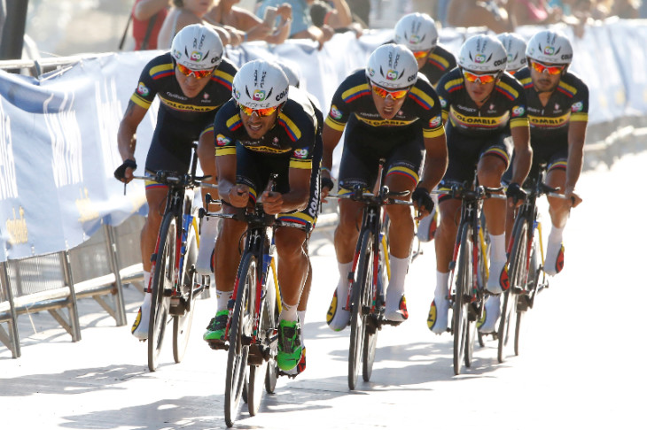 Vuelta Spagna 2015 - 70a Edizione - 1a tappa Porto Banus - Marbella 7.4 km - 22/08/2015 - Colombia - foto Luca Bettini/BettiniPhoto©2015