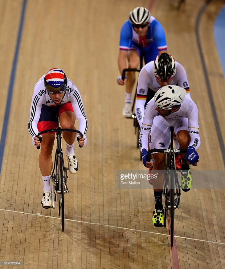  during Day Five of the UCI Track Cycling World Championships at Lee Valley Velopark Velodrome on March 6, 2016 in London, England.
