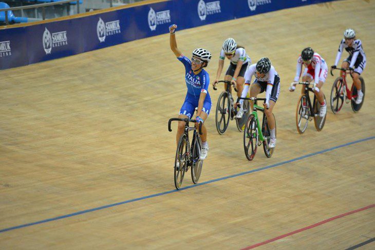 A italiana Elisa Balsamo foi a vencedora do Scratch foto: © UCI