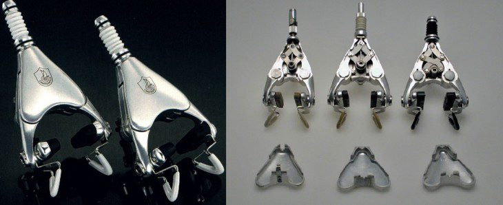 Os freios Delta C-Record e o detalhe do seu interior