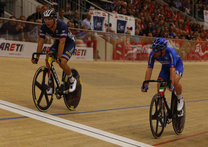 Na linha de chegada o francês Coquard superou o italiano Consonni - foto: Bettini